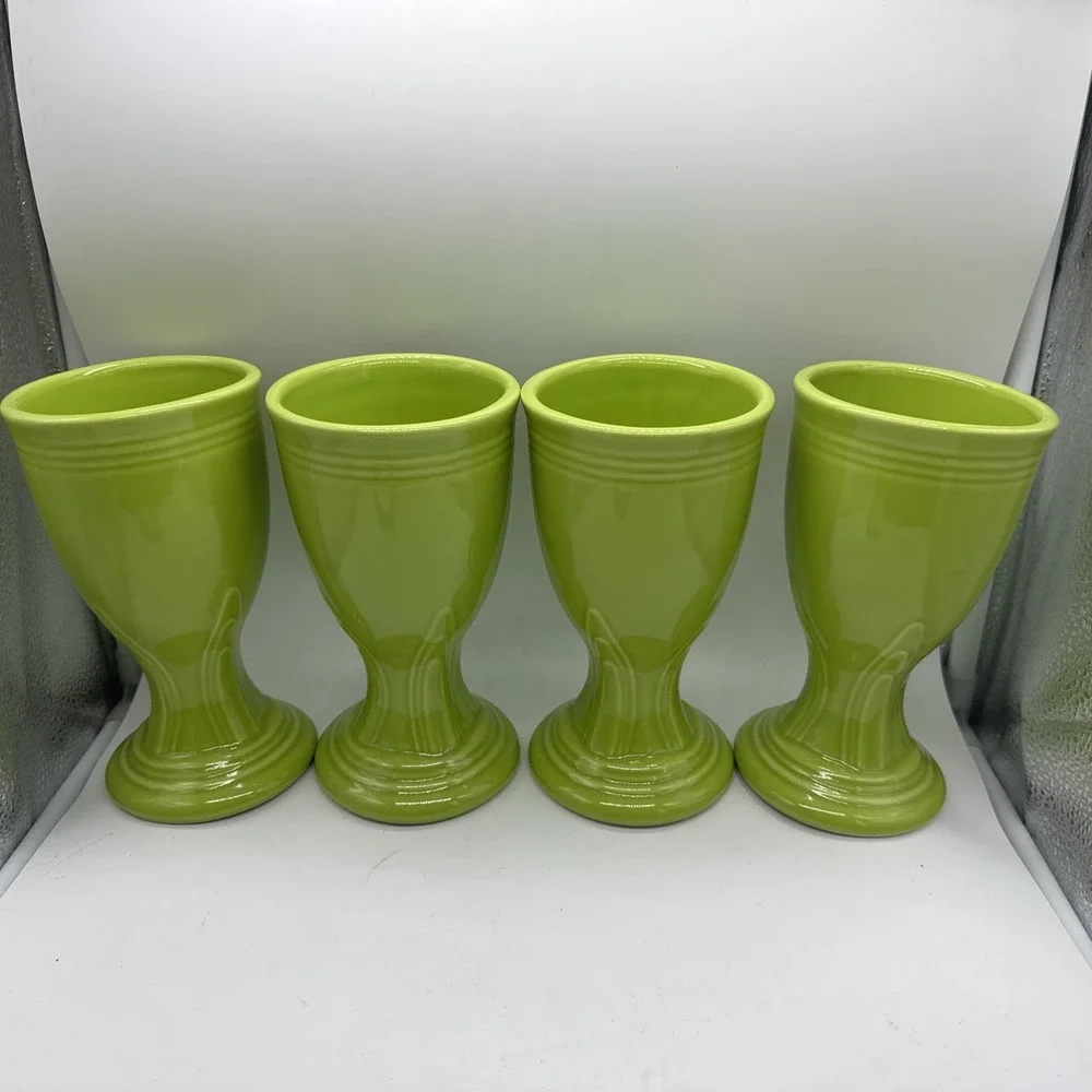 Fiestaware Chartreuse Goblet Set of 4 -NIB